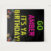 Tenture Couleurs néon des années 90|Fond de photo d'annive (Devant (Horizontal))