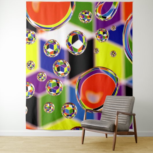 Tenture Couleurs primaires Art (En situation)
