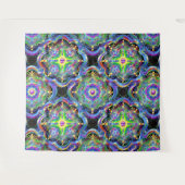 Tenture Couleurs psychédéliques Universe Mandala (Devant (Horizontal))