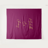 Tenture Couleurs Vin & Or Professionnel tendance Moderne (Devant (Horizontal))