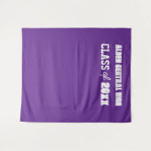 Tenture Couleurs violettes et blanches de l'école arrière- (Devant (Horizontal))
