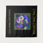 Tenture Couleurs vives et joyeuses amusement heureux (Devant (Horizontal))