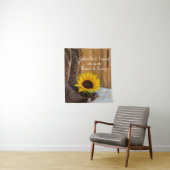 Tenture Country Sunflower Western Mariage Keepsaké (En situation)