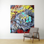 Tenture coup de collier - roi lion (En situation)