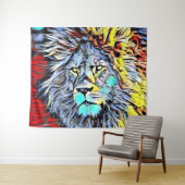 Tenture coup de collier - roi lion (En situation (horizontale))