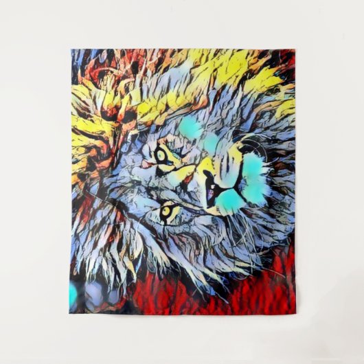 Tenture coup de collier - roi lion (Devant)