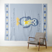 Tenture Coupe de Baby shower de pingouin d'hiver (En situation (horizontale))