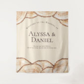 Tenture Coupe de bois rustique Coupe Personnalisé Noms Mar (Devant)