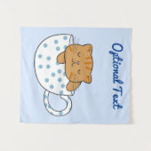 Tenture Coupe Kawaii de fée de chat (Devant (Horizontal))
