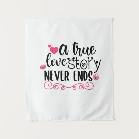 Tenture Couple Art Une Véritable Histoire D'Amour Ne Se Te (Devant)