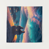 Tenture Couple Assis Sur Le Toit (Devant (Horizontal))