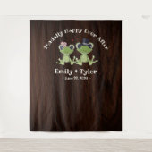 Tenture Couple de grenouille des bois rustique arrière-pla (Devant)