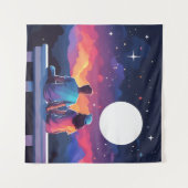 Tenture Couple stargazing (Devant (Horizontal))