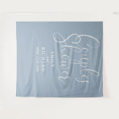 Tenture Couples bleus Dusty - Wedding shower Photo fond (Devant (Horizontal))