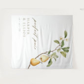 Tenture Couples de poire parfaits Douche arrière-plan phot (Devant (Horizontal))