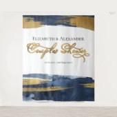 Tenture Couples Toile de fond | Aquarelle bleue Abstraite (Devant)