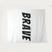 Tenture Courageux Motivation Inspiration  (Devant (Horizontal))