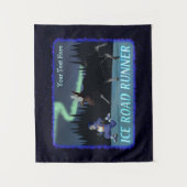 Tenture Coureur de route sur glace (Devant)