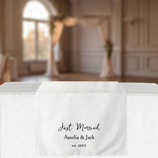 Tenture Coureur de table de mariage personnalisé, Table de