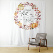 Tenture Couronne d'automne Citrouille Fête de mariage arri (En situation)