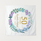 Tenture Couronne de 50e anniversaire de mariage de jonquil (Devant (Horizontal))