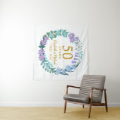 Tenture Couronne de 50e anniversaire de mariage de jonquil (En situation (horizontale))