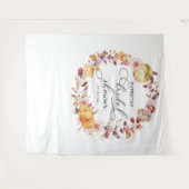 Tenture Couronne de citrouilles d'automne Toile de fond de (Devant (Horizontal))