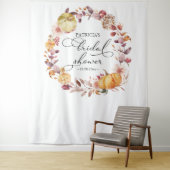 Tenture Couronne de citrouilles d'automne Toile de fond de (En situation)