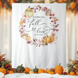 Tenture Couronne de citrouilles de l'automne Toile de fond