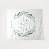 Tenture Couronne de mariage élégante à branche d'olivier f (Devant (Horizontal))