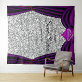 Tenture Couronne de princesse 16 ans douce en Violet Ridea (En situation (horizontale))