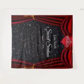 Tenture Couronne de princesse 16 ans douce Rouge Rideau Pa (Devant (Horizontal))