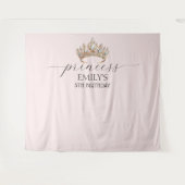 Tenture Couronne de princesse royale Fête d'anniversaire f (Devant (Horizontal))