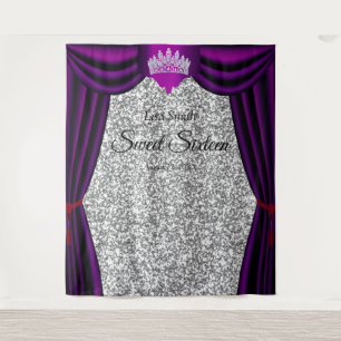 Tenture Couronne de princesse Sweet 16 Violet Rideau Argen