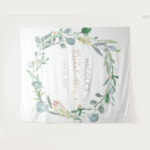 Tenture Couronne d'eucalyptus à l'aquarelle pour une Baby  (Devant (Horizontal))