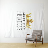 Tenture Couronne d'or royale pour l'anniversaire de la pri (En situation (horizontale))