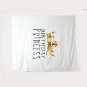 Tenture Couronne d'or royale pour l'anniversaire de la pri (Devant (Horizontal))