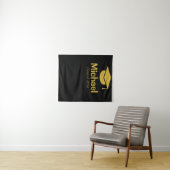 Tenture Cours d'arrière-plan de graduation personnalisée d (En situation (horizontale))