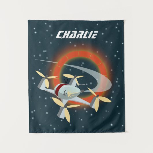 Tenture Course de drones (Devant)