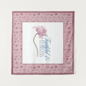 Tenture Coussin décoratif de conception typographique « Fo (Devant (Horizontal))