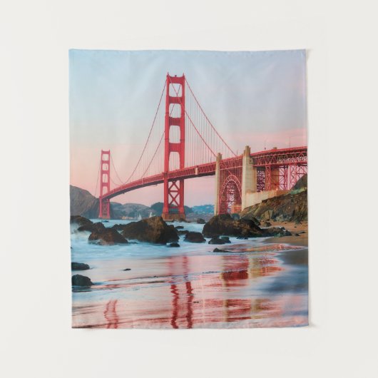 Tenture coussin jeté pont Golden gate (Devant)