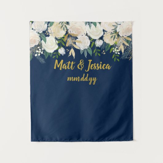 Tenture Coutume Mariage arrière-plan Photo Booth Marine Bl (Devant)