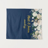 Tenture Coutume Mariage arrière-plan Photo Booth Marine Bl (Devant (Horizontal))