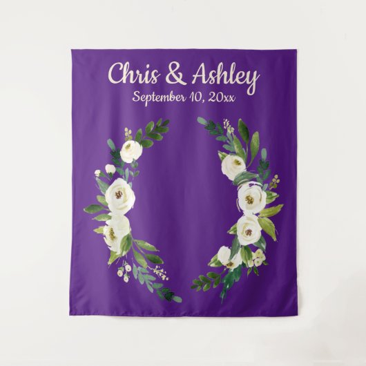 Tenture Coutume violet rustique Mariage arrière-plan (Devant)
