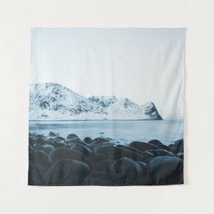 TENTURE COUVERTURE DE MONTAGNE AVEC PHOTOGRAPHIE DE NEIGE