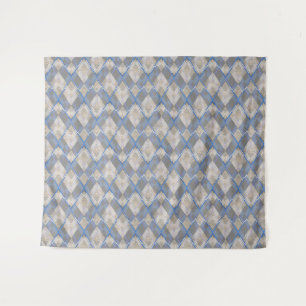 Tenture Couverture sherpa grise beige classique en forme d