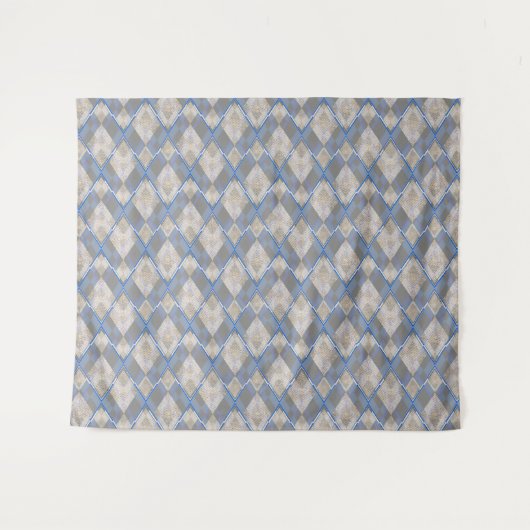 Tenture Couverture sherpa grise beige classique en forme d (Devant (Horizontal))