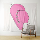 Tenture Cowboy Casquette Preppy rose (En situation (horizontale))