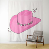 Tenture Cowboy Casquette Preppy rose (En situation)
