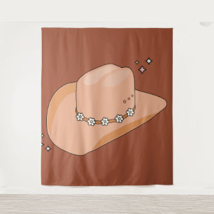 Tenture Cowboy Casquette rouille Terracotta